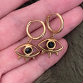Void Eye Hoops | Gold