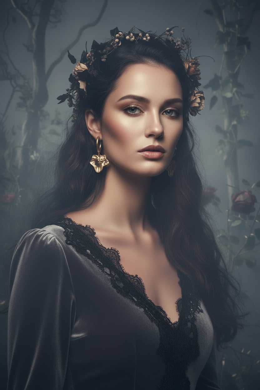 Poison Ivy Hoops | Gold