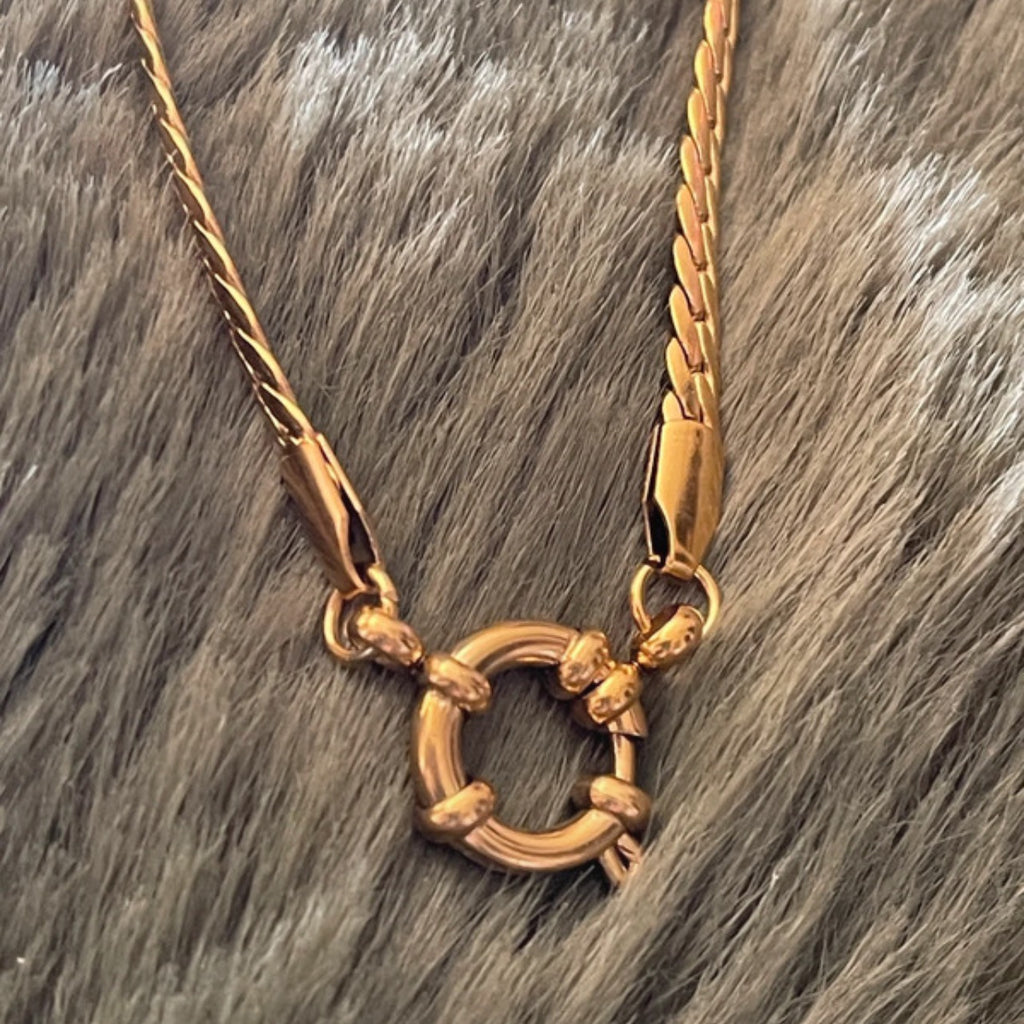 Herringbone Nautical | Gold