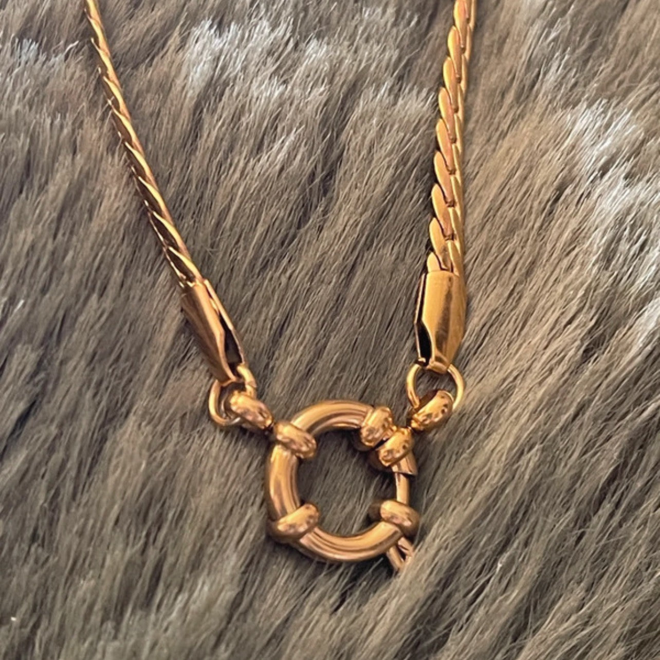 Herringbone Nautical | Gold