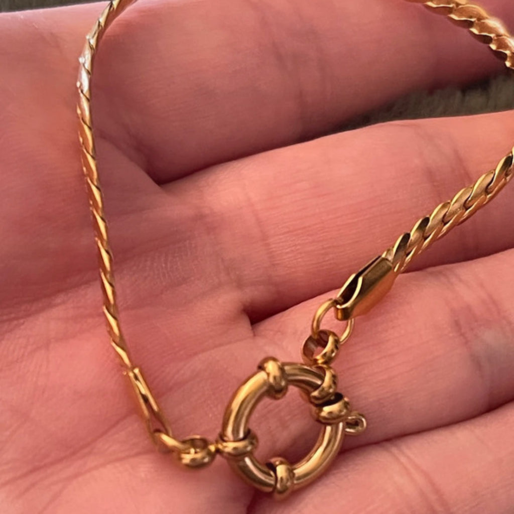 Herringbone Nautical | Gold