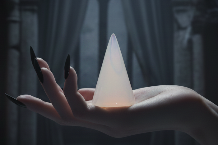 Luminous Opaline Ring Holder
