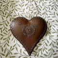 XL Rustic Metal Sacred Heart Hanging