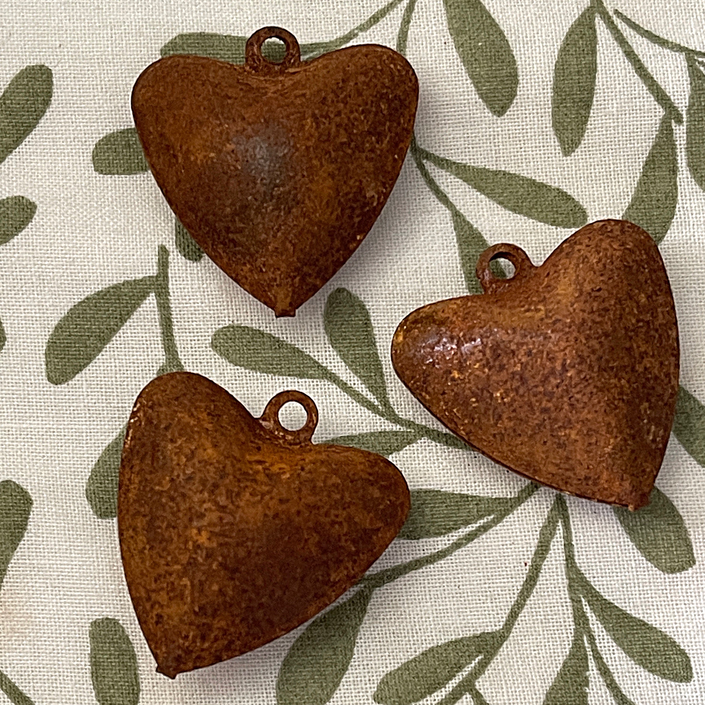 Large Rustic Heart Bell Hanging Talisman