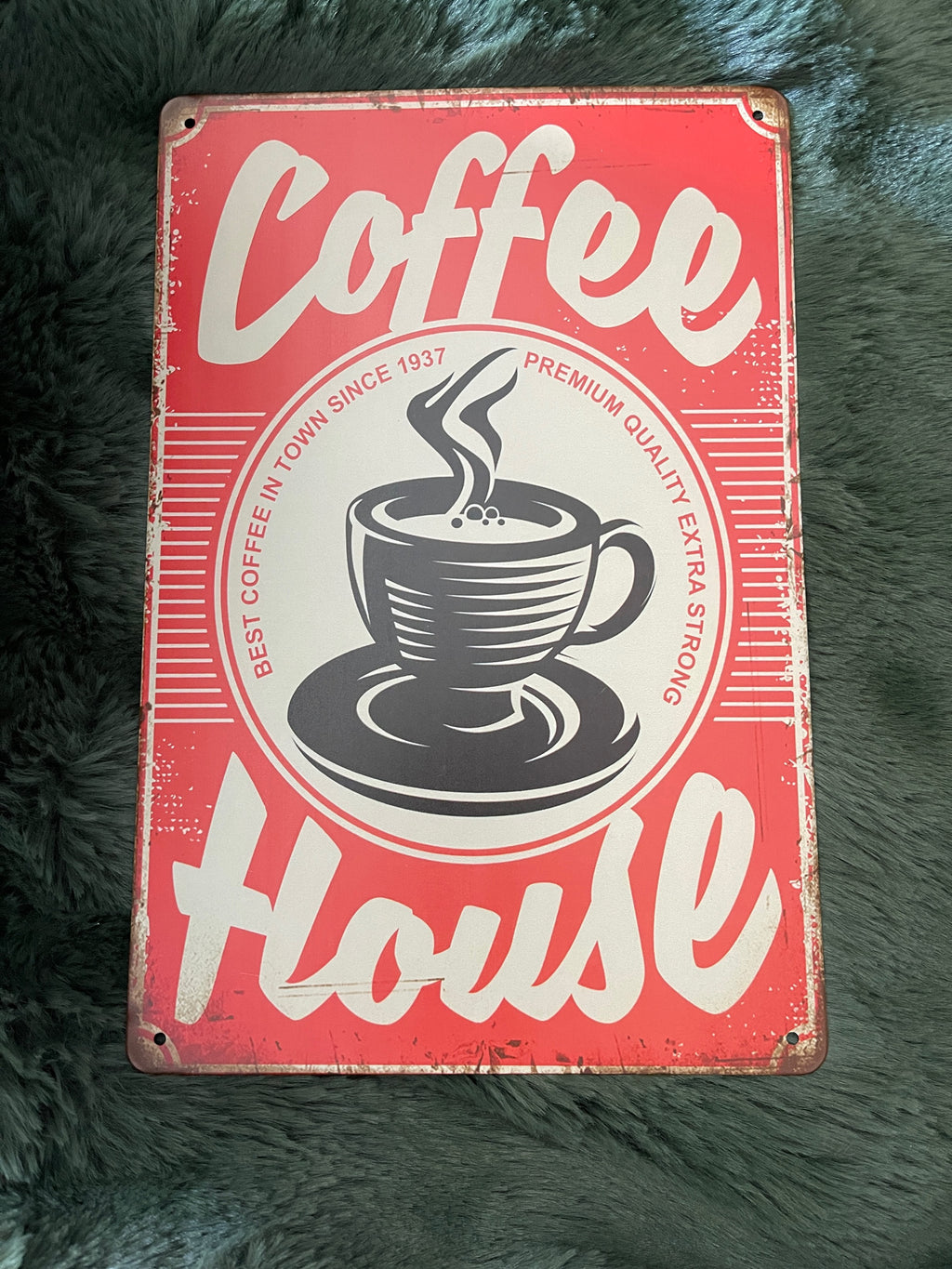 Distressed Metal Retro Sign