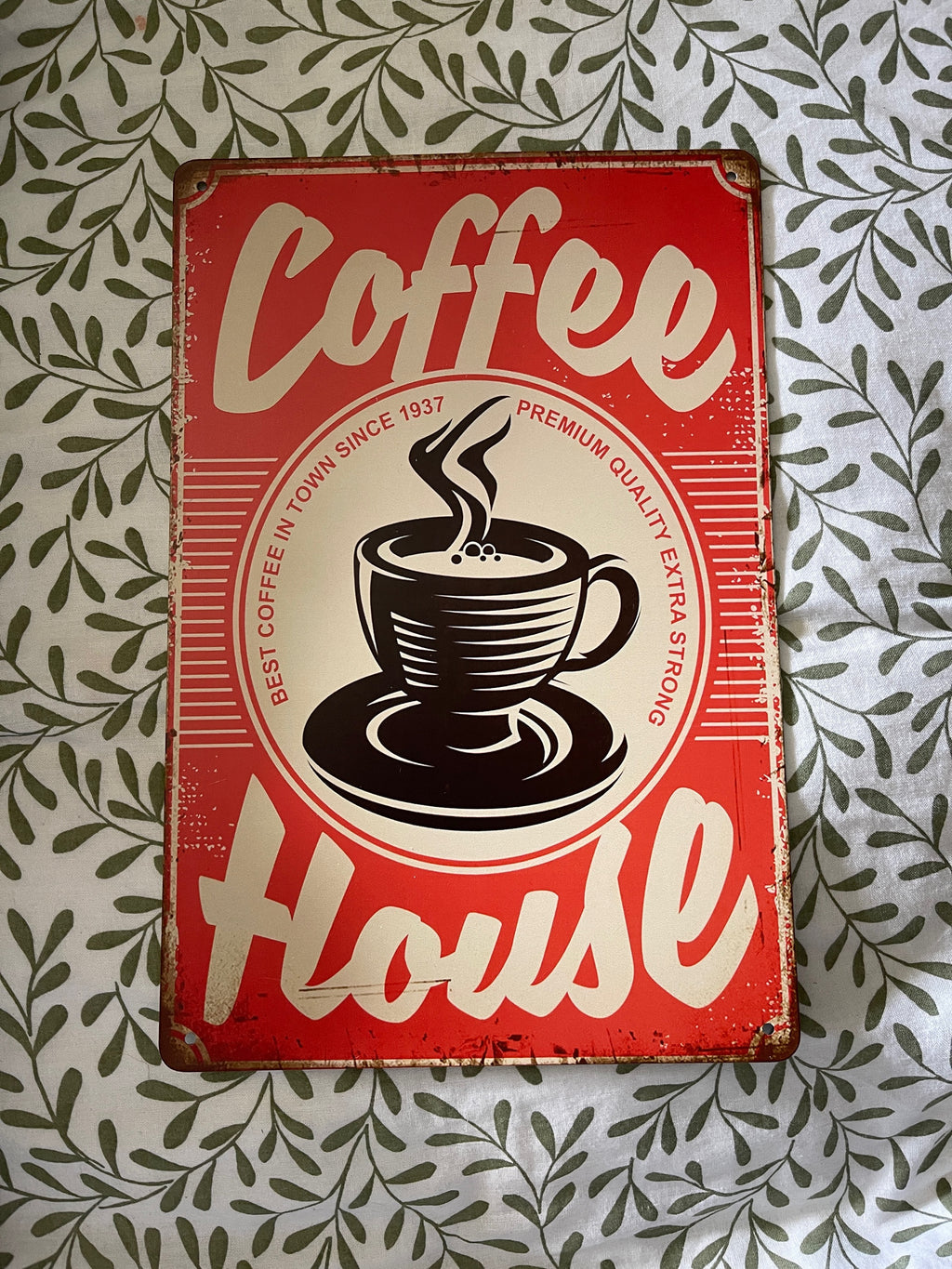 Distressed Metal Retro Sign