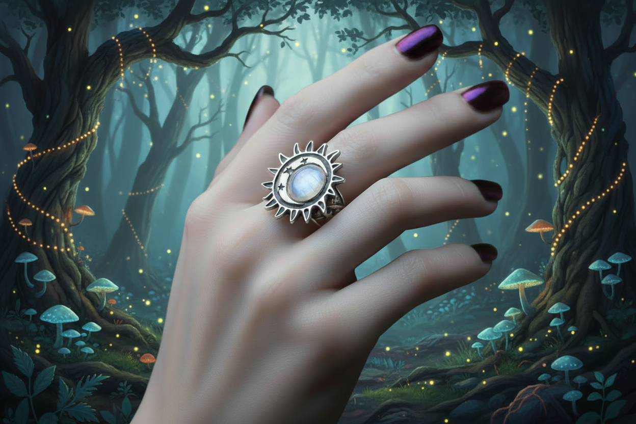Astro Moonstone Ring